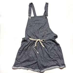 Kori Blue/White striped short overalls
